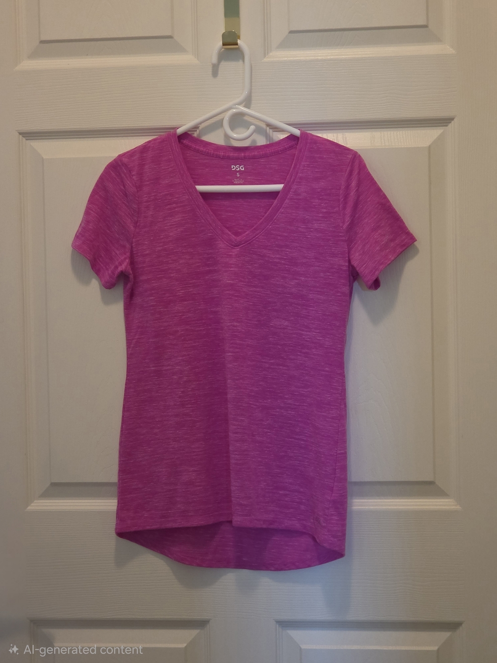 DSG Heathered Pink Hi-Low Short Sleeve Tee